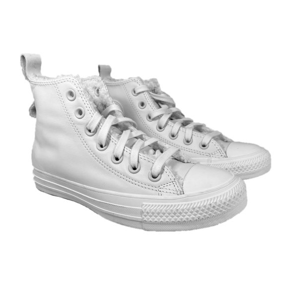 Converse Chuck Taylor All Star Lined Leather Cozy Latest Fashion - Picture 2 of 8